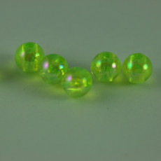 FLUORESCENT GREEN BEADS 6 MM
